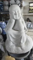 Monk Shaolin Statue - white colour