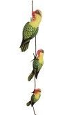 Bird on rope- Red and Green